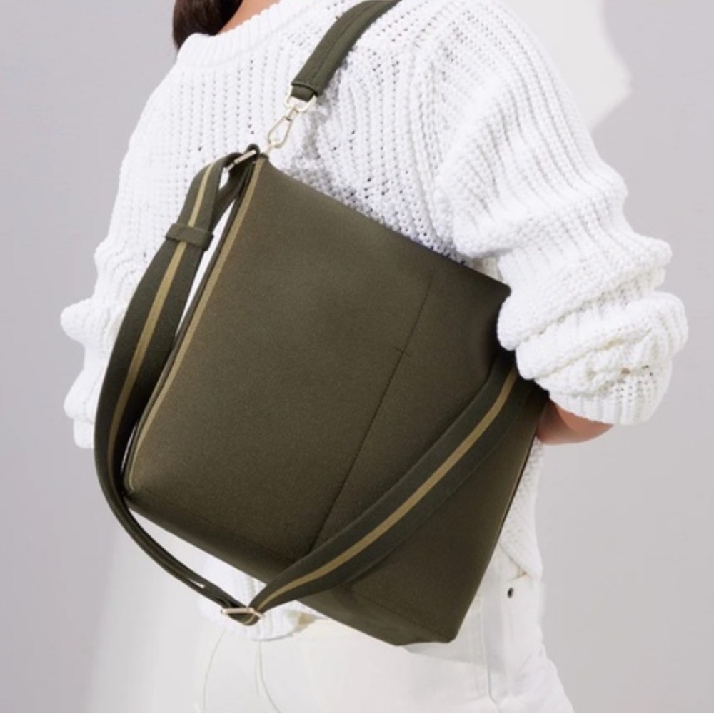 ROTHY’s Mini Zip Bucket Bag in Cypress